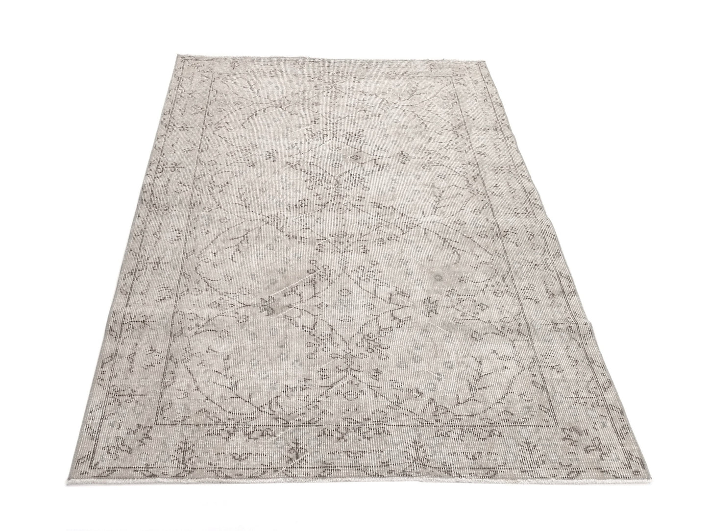 Beige Small Area Rug 4x6, Handmade Oushak Rug, Turkish Rug, Vintage Rug, Faded rug, Bedroom rug, Office rug, Carpet rug, Wool rug, 9589