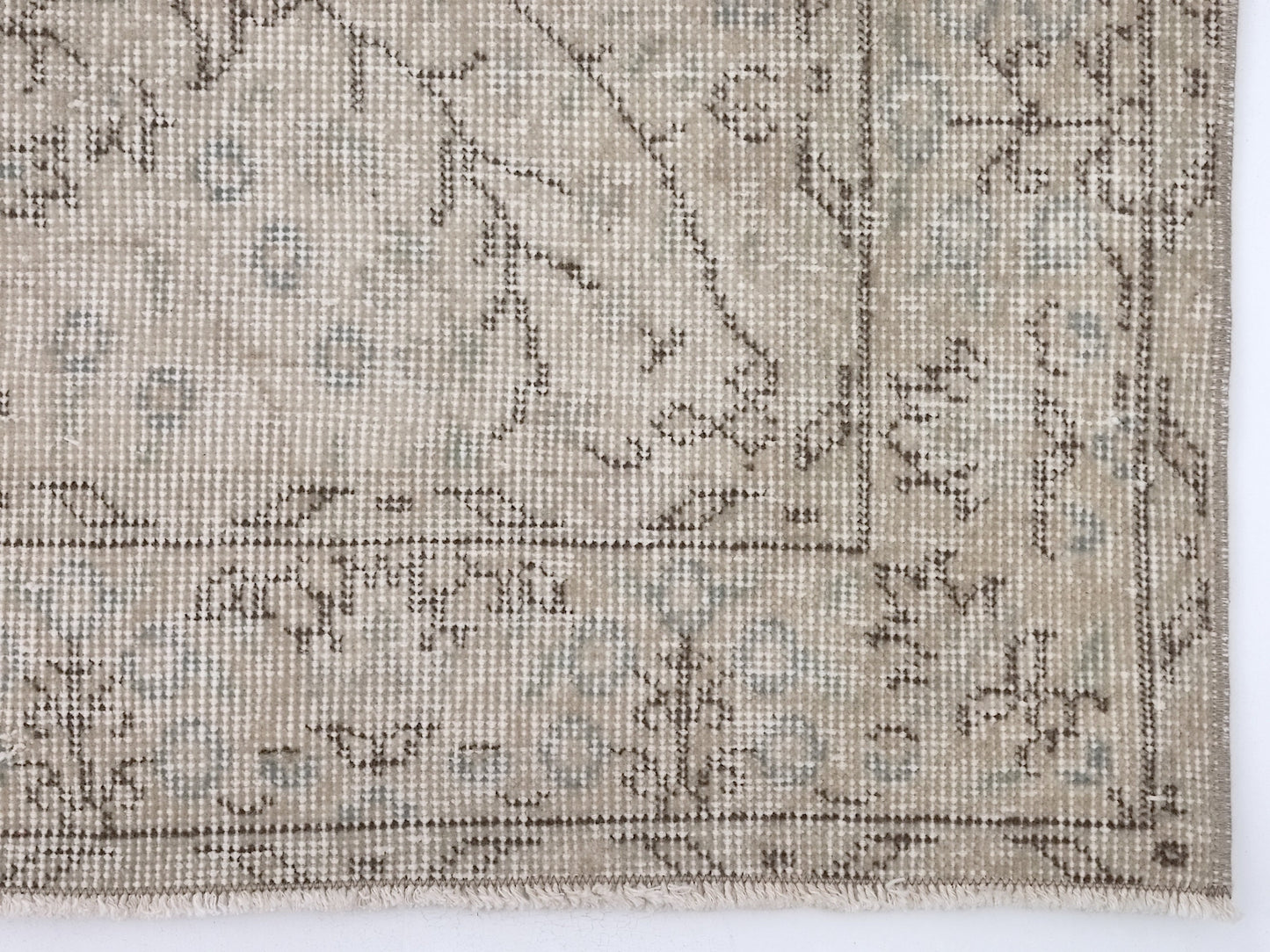 Beige Small Area Rug 4x6, Handmade Oushak Rug, Turkish Rug, Vintage Rug, Faded rug, Bedroom rug, Office rug, Carpet rug, Wool rug, 9589