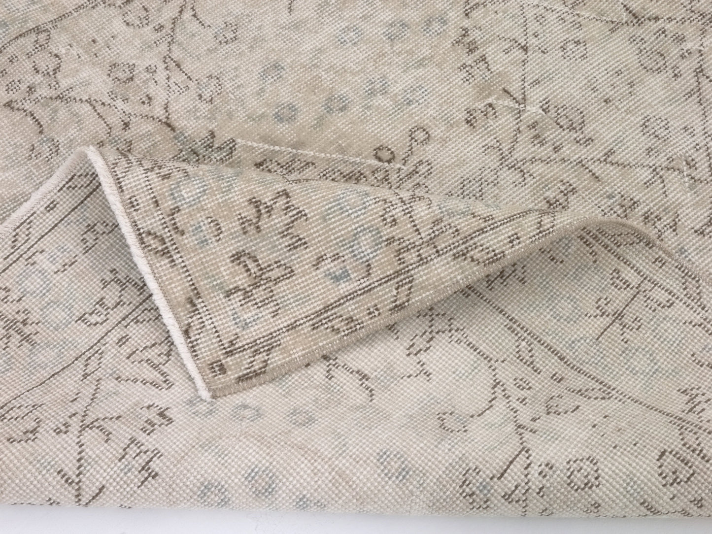 Beige Small Area Rug 4x6, Handmade Oushak Rug, Turkish Rug, Vintage Rug, Faded rug, Bedroom rug, Office rug, Carpet rug, Wool rug, 9589