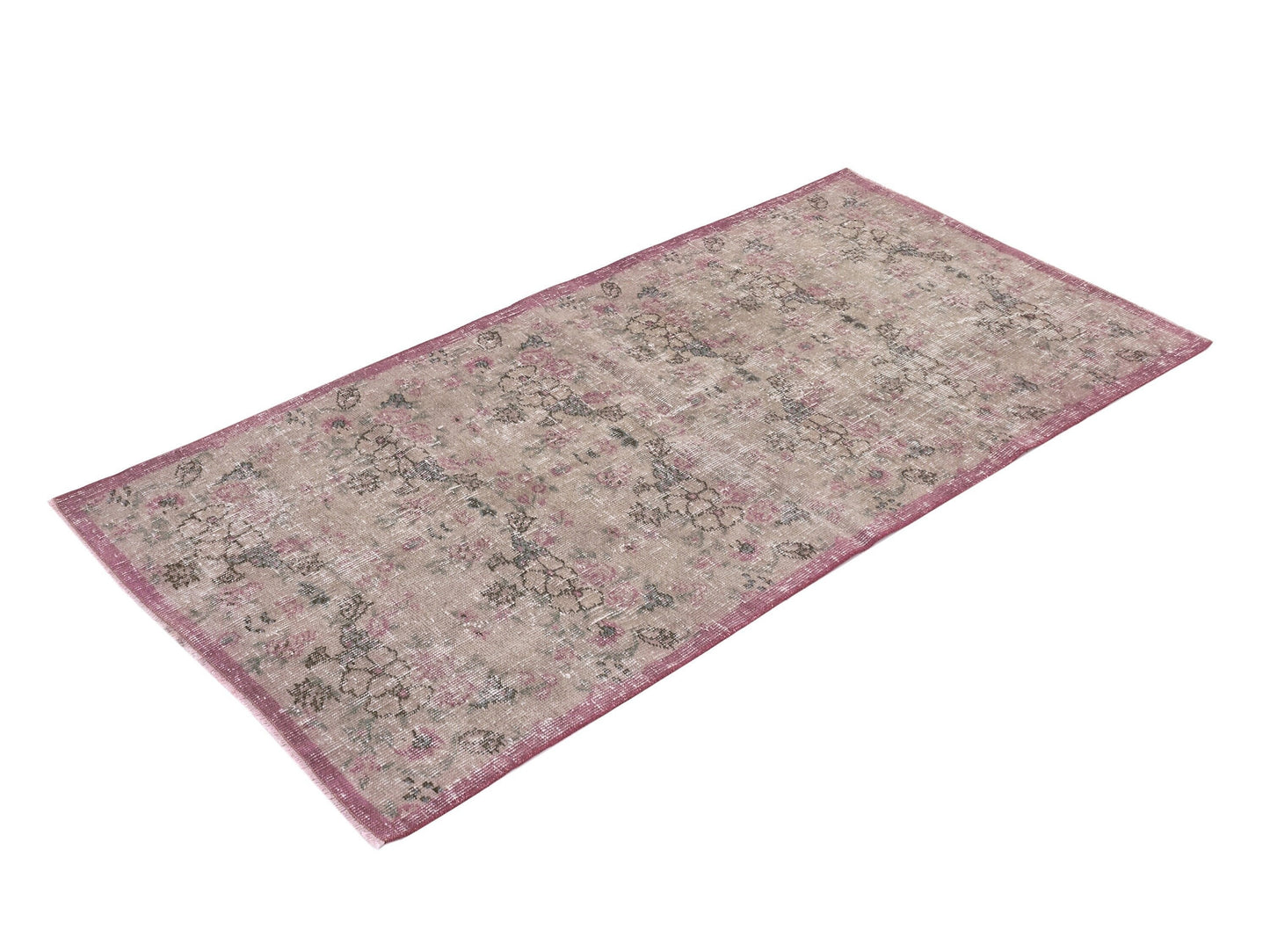 Bedroom Turkish rug, Oushak rug 3x6, Vintage rug, Area rug, Carpet rug, Handmade rug, Unique rug, Wool rug,Office rug,One of a kind rug,9590
