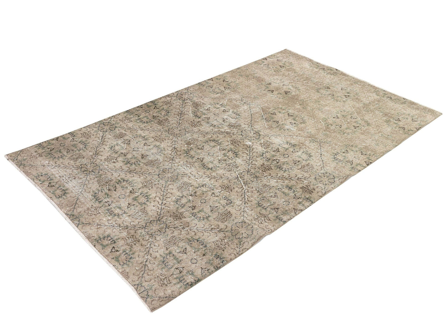 Neutral Vintage Oushak Rug, Area rug 4x7 , Turkish Anatolia Rug, Small Carpet rug, Antique Rug, Handmade Rug,9598