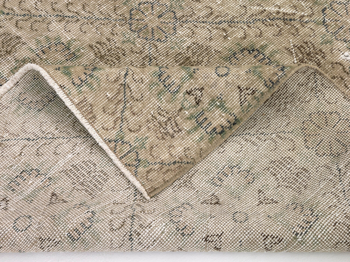 Neutral Vintage Oushak Rug, Area rug 4x7 , Turkish Anatolia Rug, Small Carpet rug, Antique Rug, Handmade Rug,9598