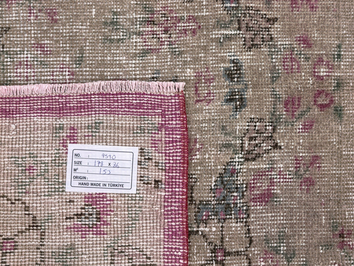 Bedroom Turkish rug, Oushak rug 3x6, Vintage rug, Area rug, Carpet rug, Handmade rug, Unique rug, Wool rug,Office rug,One of a kind rug,9590