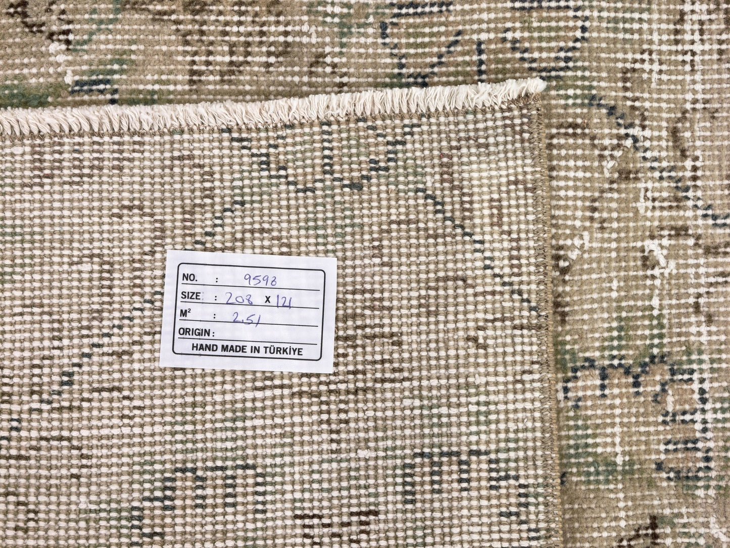 Neutral Vintage Oushak Rug, Area rug 4x7 , Turkish Anatolia Rug, Small Carpet rug, Antique Rug, Handmade Rug,9598