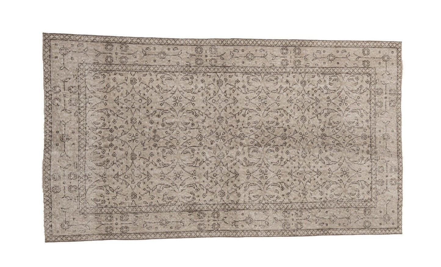 Neutral Oushak Rug ,4x7 Area Rug ,Turkish Rug ,Anatolia Rug ,Oushak Rug 4x7 ,Old Vintage rug ,Boho Rug ,Ethnic Carpet Rug ,9678