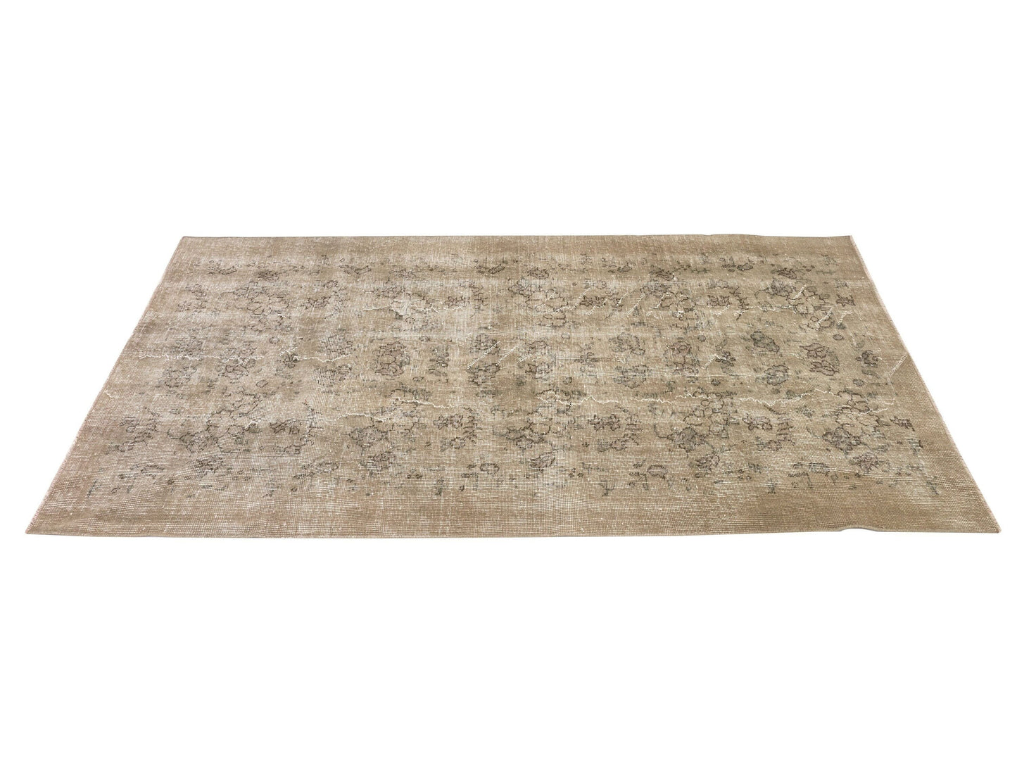 Oushak Rug, Vintage Rug, Handmade rug, One of a kind Turkish rug, Rug 4x7, Anatolia Rug,Faded rug,Wool rug,Bedroom rug,Office rug, 9649