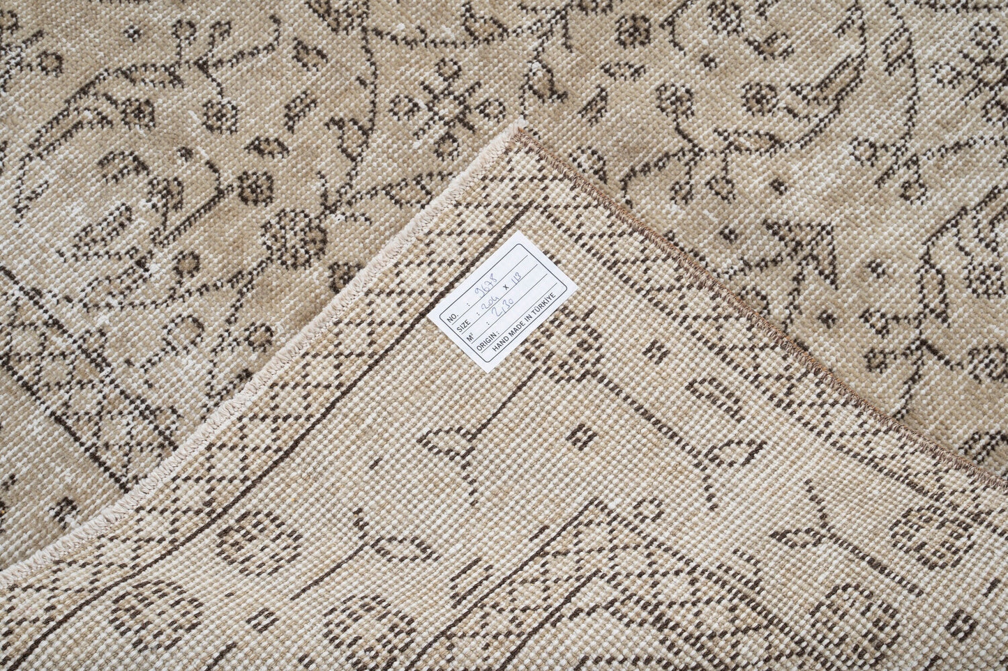 Neutral Oushak Rug ,4x7 Area Rug ,Turkish Rug ,Anatolia Rug ,Oushak Rug 4x7 ,Old Vintage rug ,Boho Rug ,Ethnic Carpet Rug ,9678