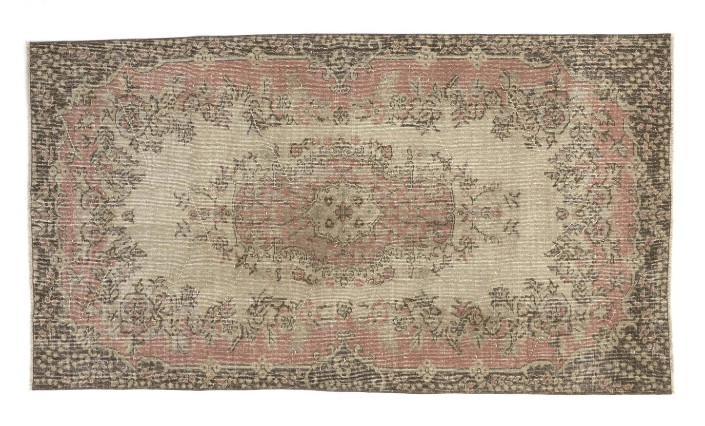 Vintage Rug Neutral, Ethnic Oushak rug, Turkish Rug 4x7, Unique rug, Handmade rug, One of a kind rug, Carpet rug, Area rug, Turkey rug, 9683