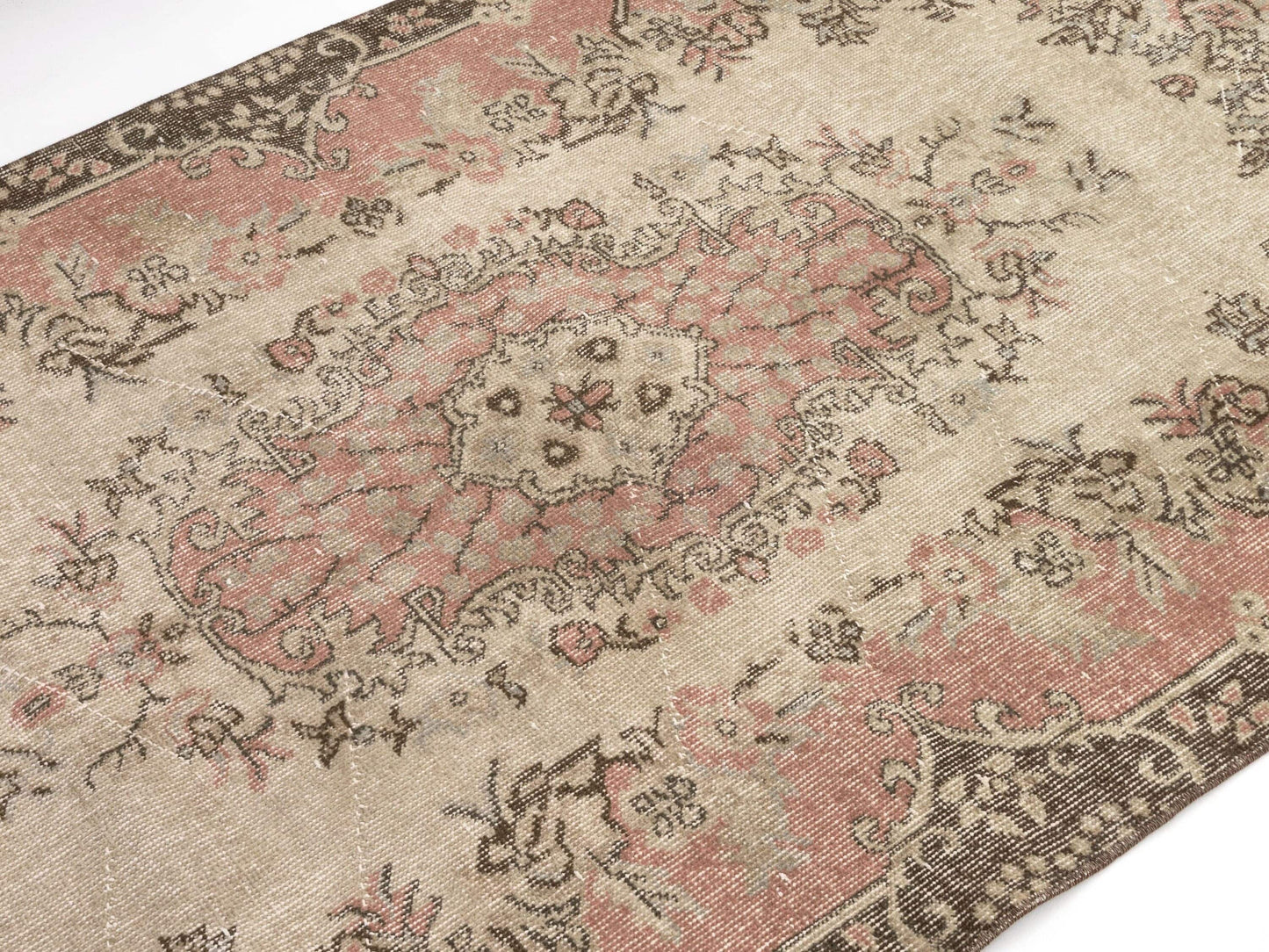 Vintage Rug Neutral, Ethnic Oushak rug, Turkish Rug 4x7, Unique rug, Handmade rug, One of a kind rug, Carpet rug, Area rug, Turkey rug, 9683