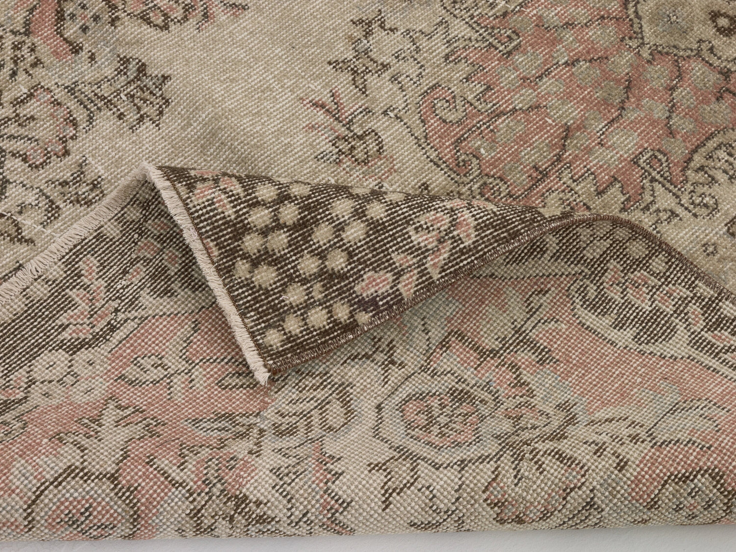 Vintage Rug Neutral, Ethnic Oushak rug, Turkish Rug 4x7, Unique rug, Handmade rug, One of a kind rug, Carpet rug, Area rug, Turkey rug, 9683