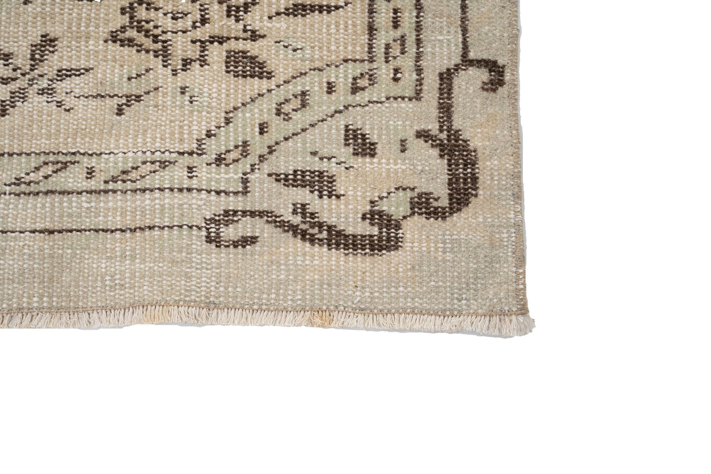 Turkish Oushak Rug, Vintage Area Rug, Beige Faded Handmade rug, Carpet Rug, Small Rug 4x7, One of a kind rug, Bedroom rug, Floor rug, 9646