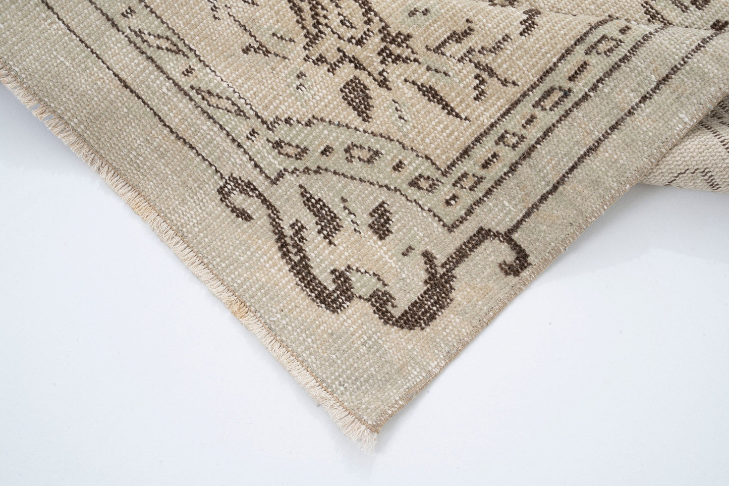 Turkish Oushak Rug, Vintage Area Rug, Beige Faded Handmade rug, Carpet Rug, Small Rug 4x7, One of a kind rug, Bedroom rug, Floor rug, 9646