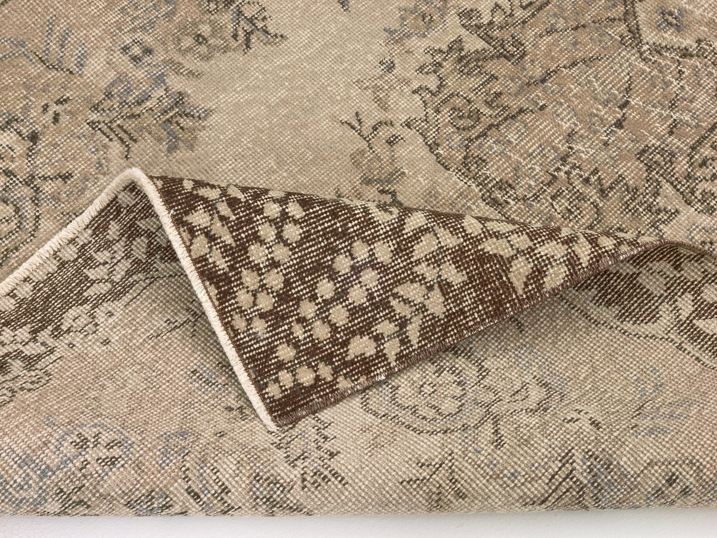 Muted Oushak Rug, Vintage Rug, Handmade rug, One of a kind Turkish rug, Rug 4x7, Anatolia Rug,Faded rug,Wool rug,Bedroom rug,Office rug,9648