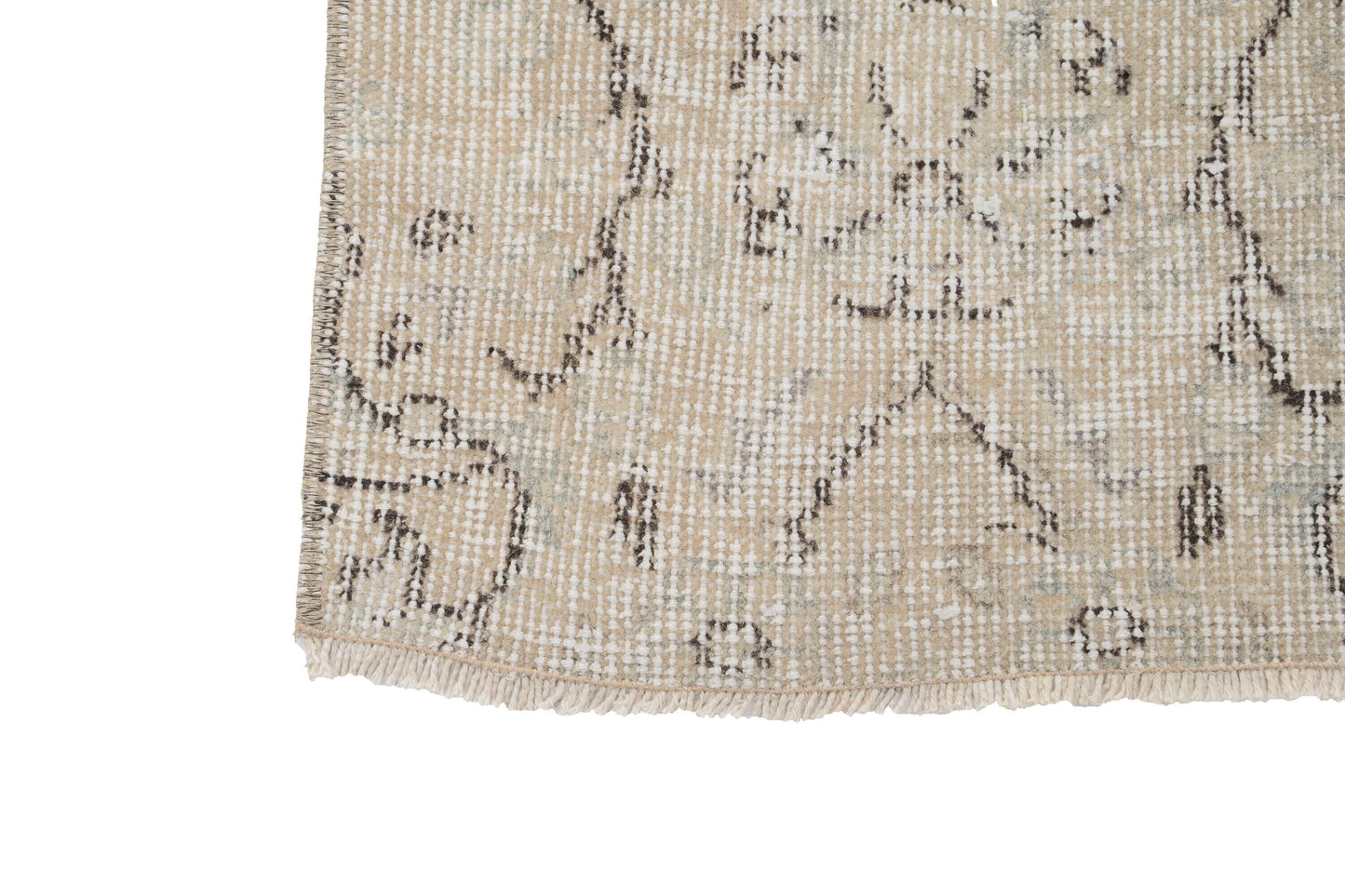 Handmade Turkish Rug, Wool Beige Area Carpet rug, 4x7 Rug, Vintage Oushak Rug, Floor Rug, Faded rug, Office rug, Unique rug, 9646