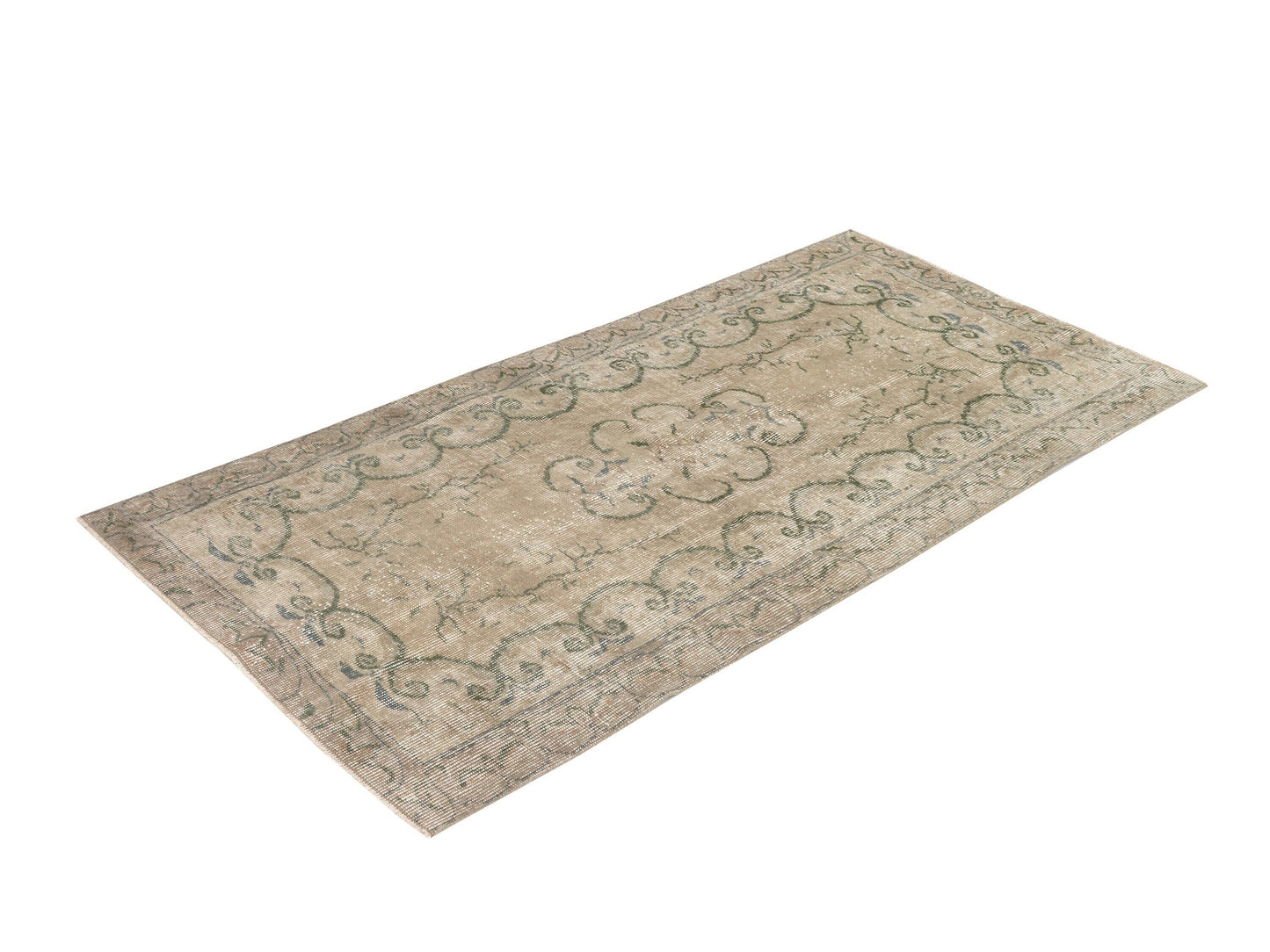 Rug 3x6, Turkish Rug, Handmade rug, Carpet rug, Oushak Rug, Vintage rug, One of a kind rug, Antique rug, Bedroom rug, Wool rug, 9661