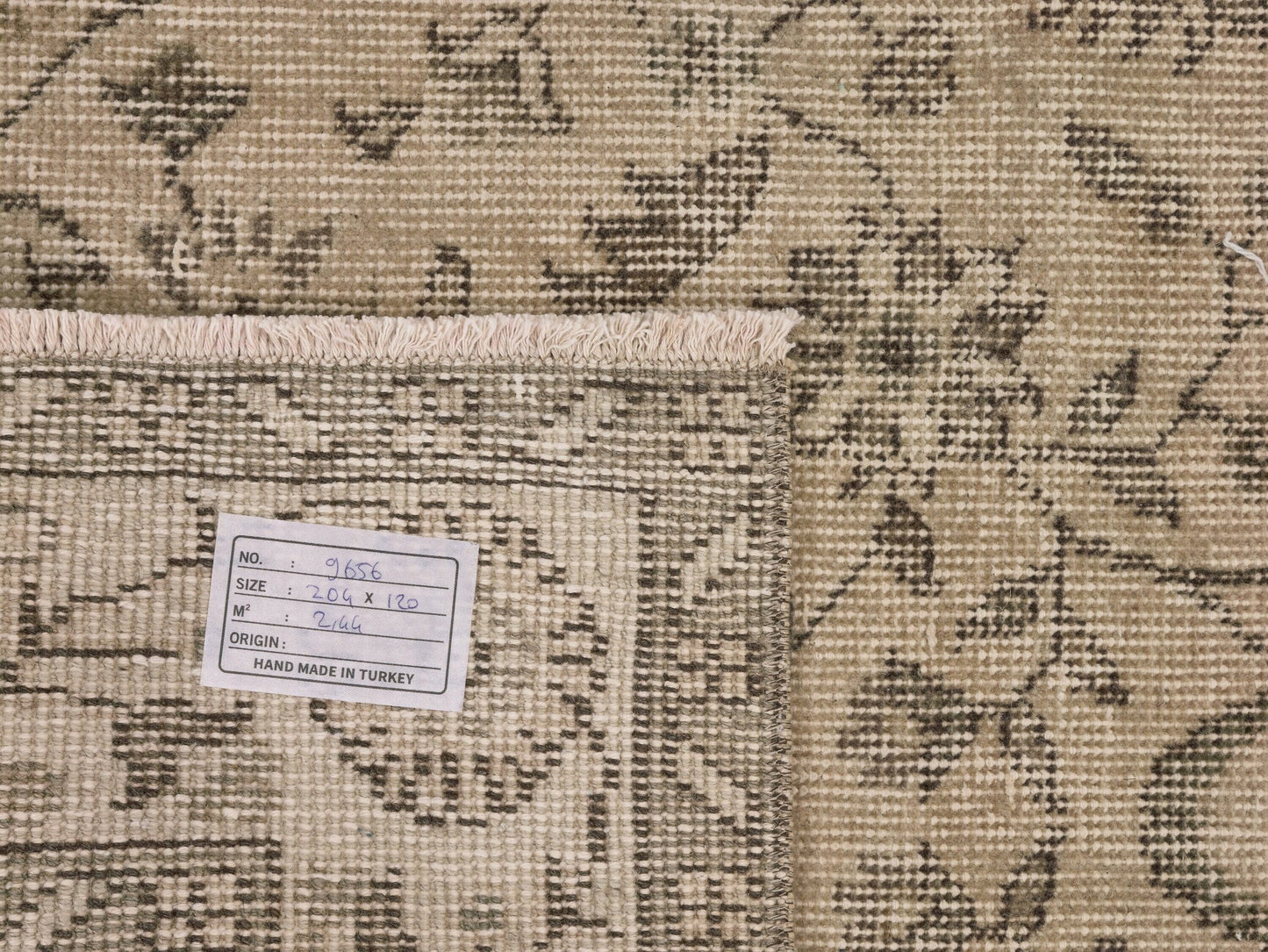 4x8 Oushak Rug, Handmade Rug, Muted rug, Vintage Rug, Beige rug 4x7, Floral Rug, Carpet rug, Turkish rug, Faded rug, Nursery rug, 9656