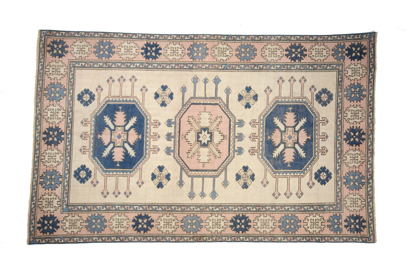 7x10 One of a kind Turkish Rug ,Large Rug 7x10, Turkish Vintage Oushak Rug ,Oversize Turkish Rug, Oushak Rug, Area Rug, 6335