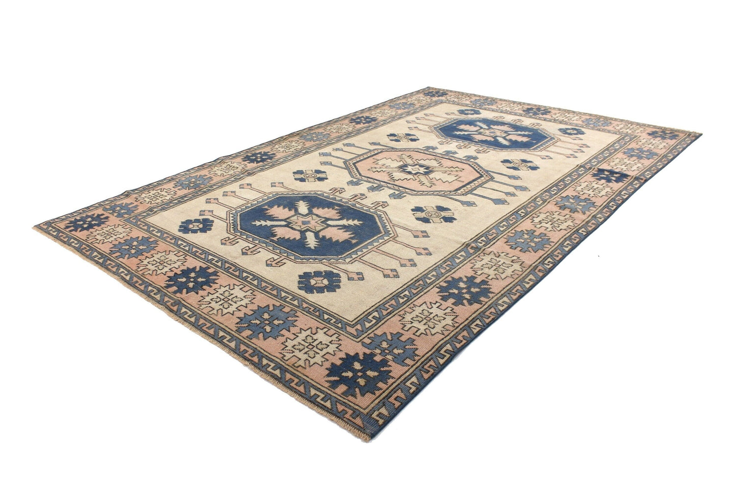 7x10 One of a kind Turkish Rug ,Large Rug 7x10, Turkish Vintage Oushak Rug ,Oversize Turkish Rug, Oushak Rug, Area Rug, 6335