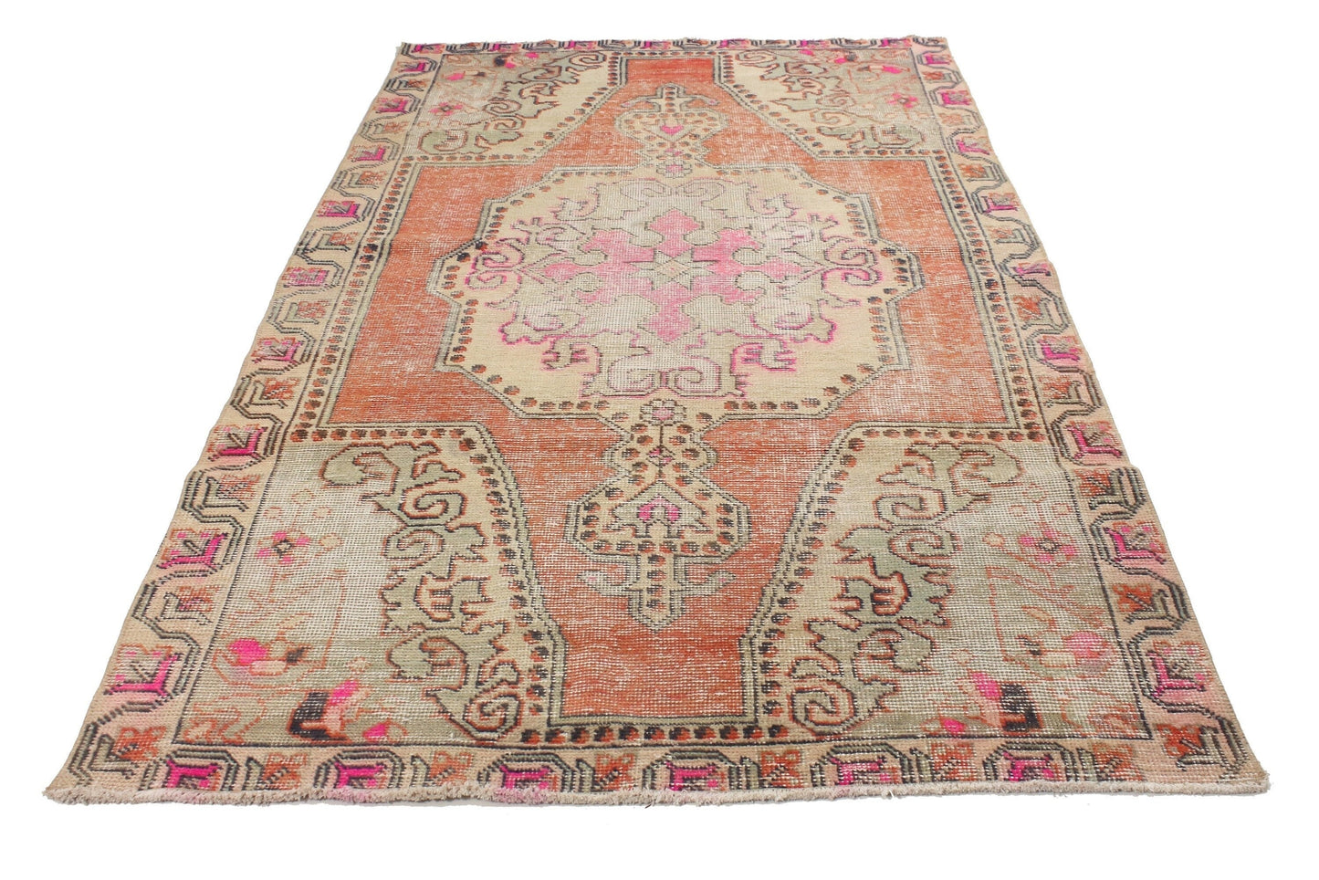 5x7 Oushak Rug, Turkish Rug Unique, Carpet Rug Muted ,Anatolia Rug Turkish, Handmade Rug Area, Living room Rug ,5615