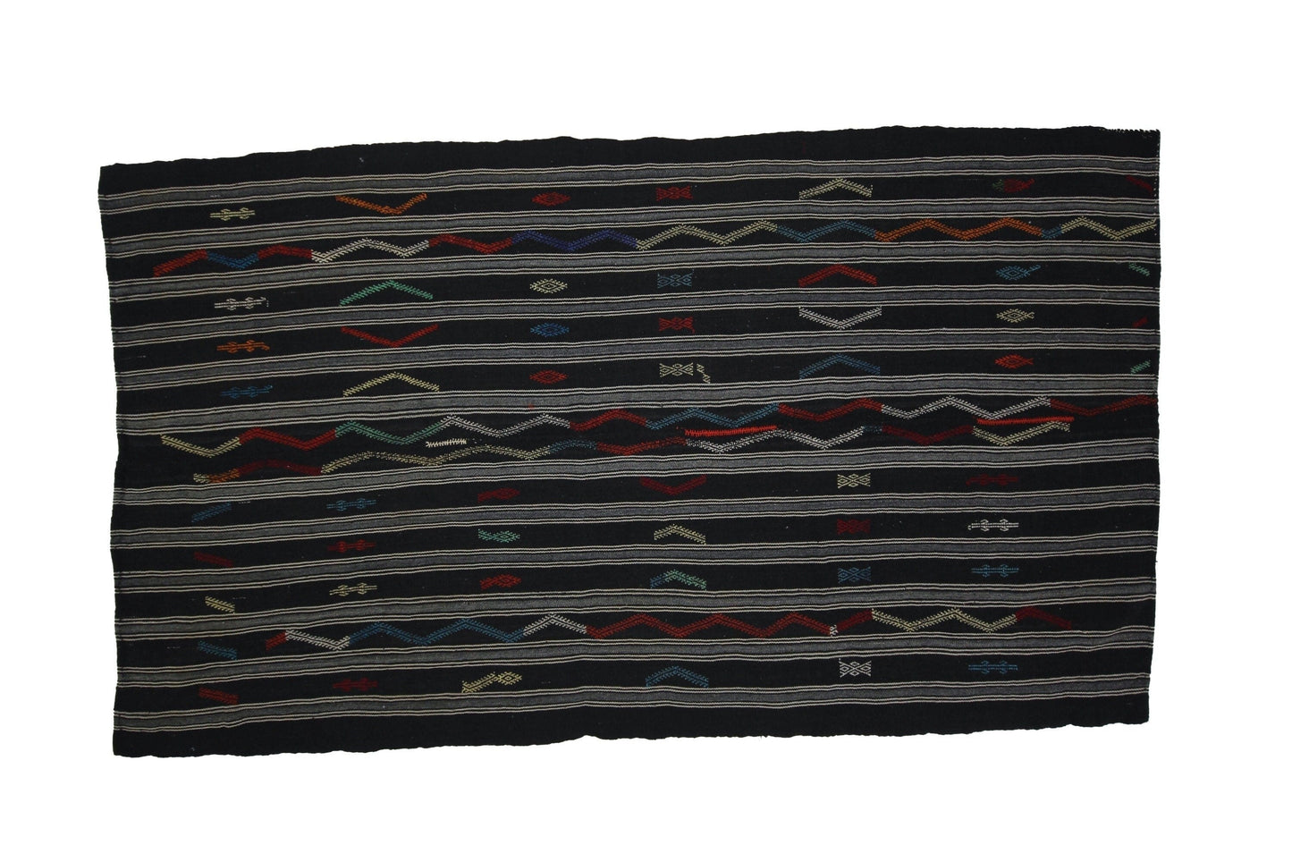 7x11 Farmhouse Kilim rug,Vintage Turkish Kilim rug,One of a kind rug,Living room rug,Flat weave,Brown Kilim rug,Area rug,7151