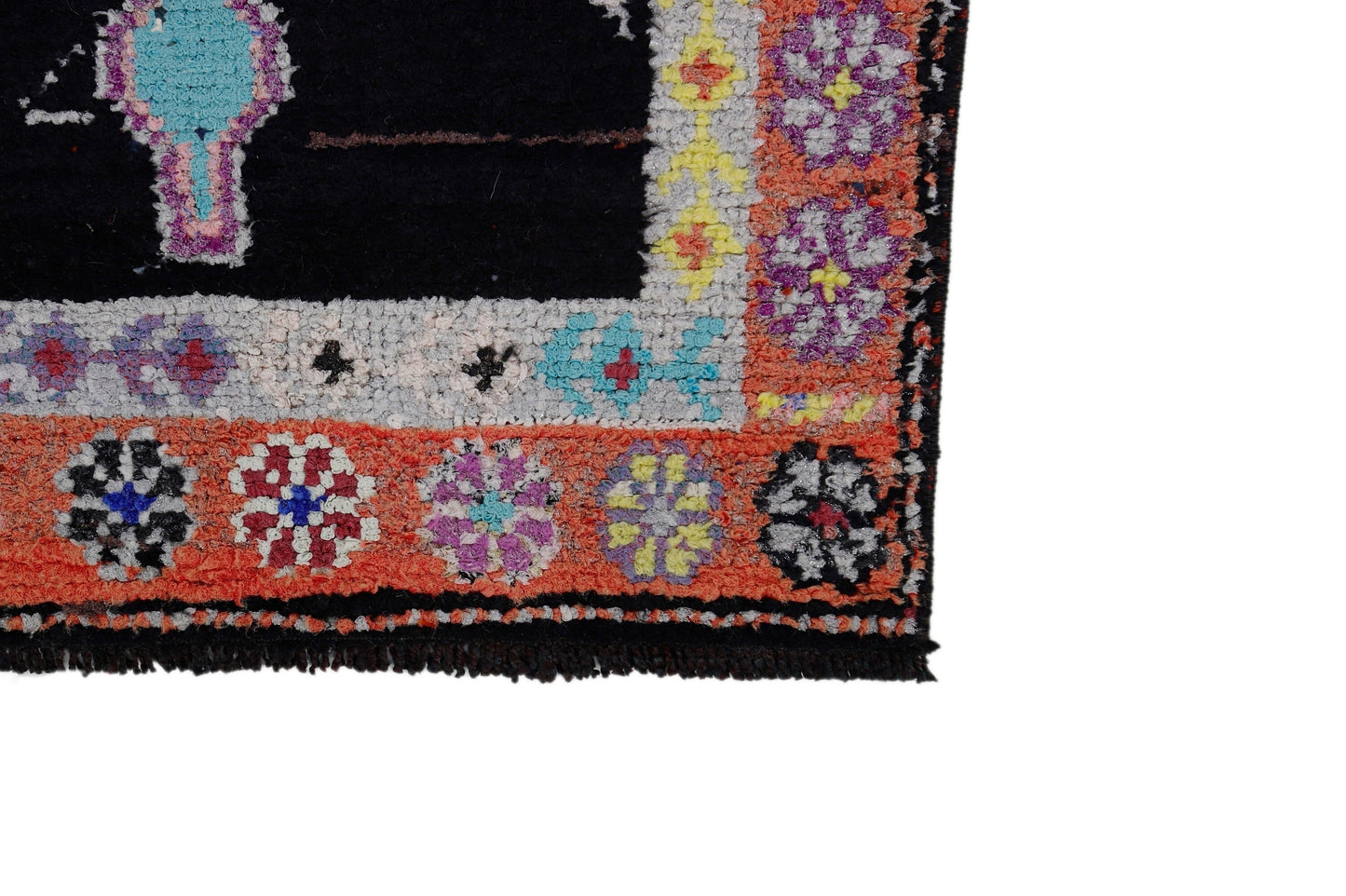 2x13 Long Floor Carpet Runner rug, Turkish Vintage Oushak Runner Rug ,Handmade Hallway Unique Rug ,One of a kind rug, Stair rug, 7181