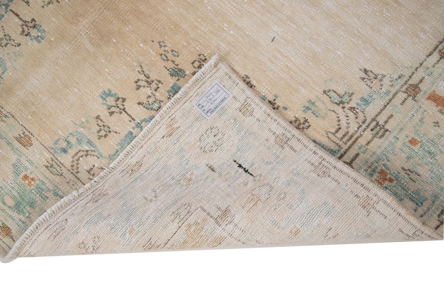 Turkish rug, Vintage rug, Oushak rug ,Muted rug, Floral rug , 6x10 Area Boho Carpet rug, Handmade rug ,Faded rug ,Living room, 7241