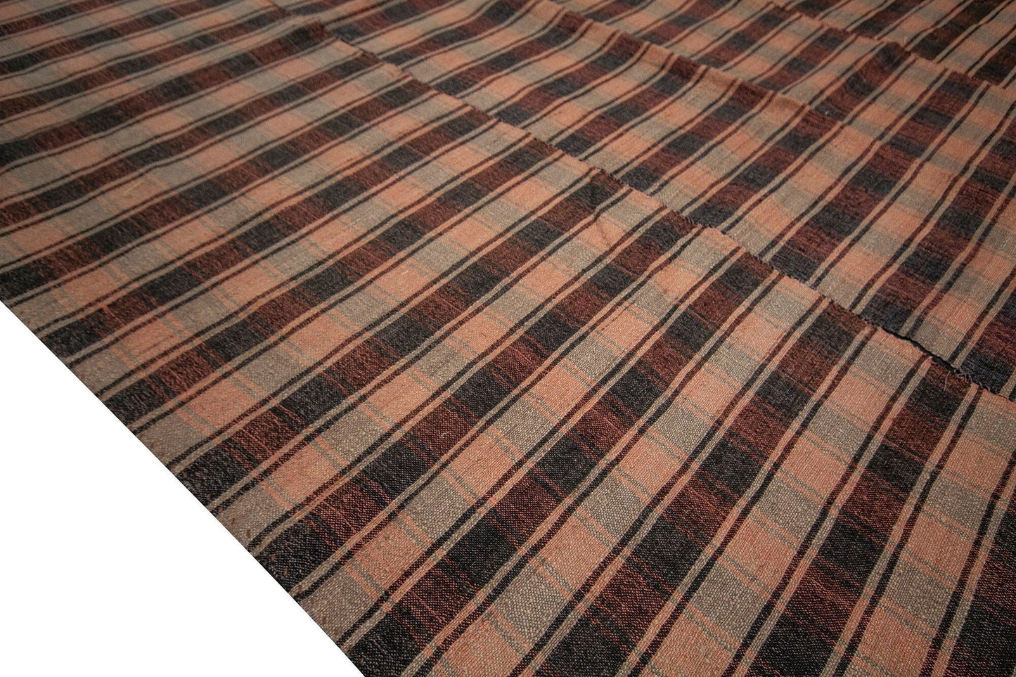 Plaid Primitive Kilim rug, 6x9 Kilim rug, Handmade One of a kind Area rug, Vintage Floor rug, Turkey rug, Rustic rug, Anatolia rug,5513