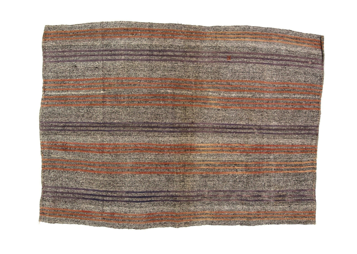Kilim Rug Striped, Unique Turkish Kilim Rug, One of a kind Kilim Rug, Vintage Kilim Rug ,Area Kilim Rug, Handmade Rug , Goat Hair Rug ,1959