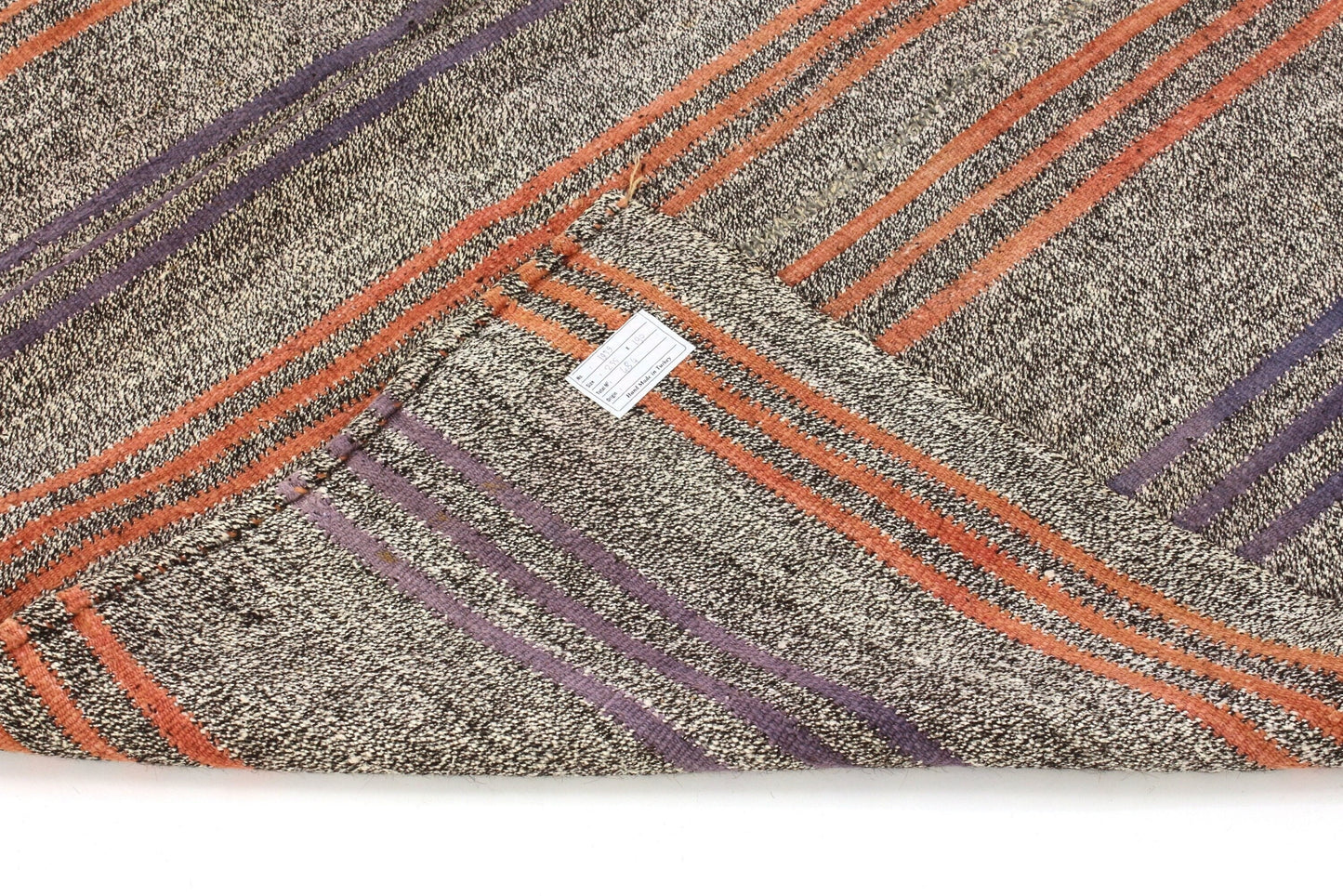Kilim Rug Striped, Unique Turkish Kilim Rug, One of a kind Kilim Rug, Vintage Kilim Rug ,Area Kilim Rug, Handmade Rug , Goat Hair Rug ,1959