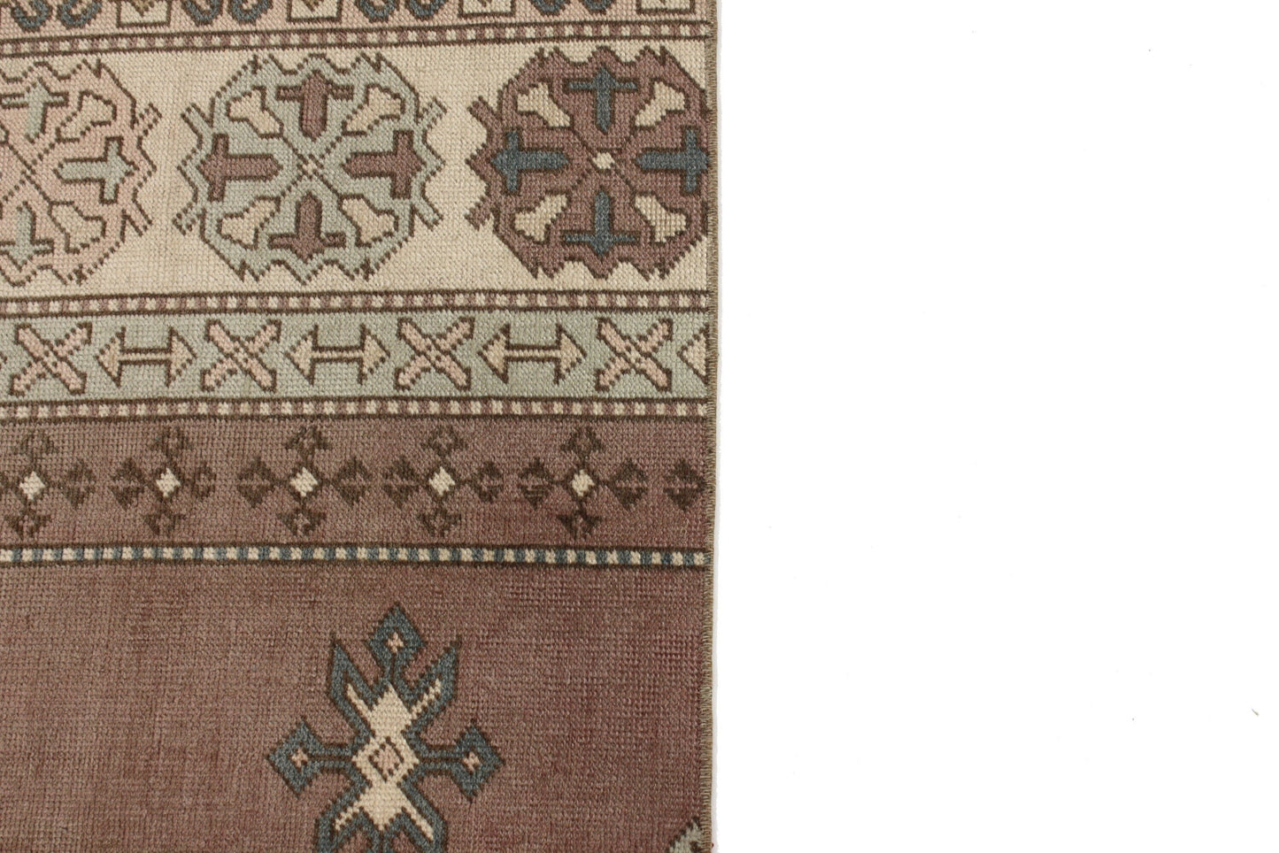 3x7 Runner Rug, Purple Rug 3x7, Turkish Vintage Oushak Runner, Rug Runner Hallway, Kitchen Rug, 6752