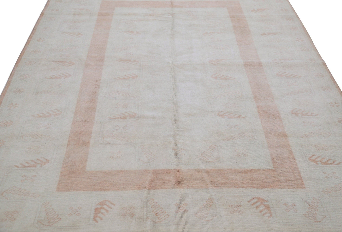 5x8 Vintage Beige Floral Rug, Handmade Area Wool Carpet Rug, One of a kind rug , Anatolia Rug, Bedroom ,Office, Rug,7084