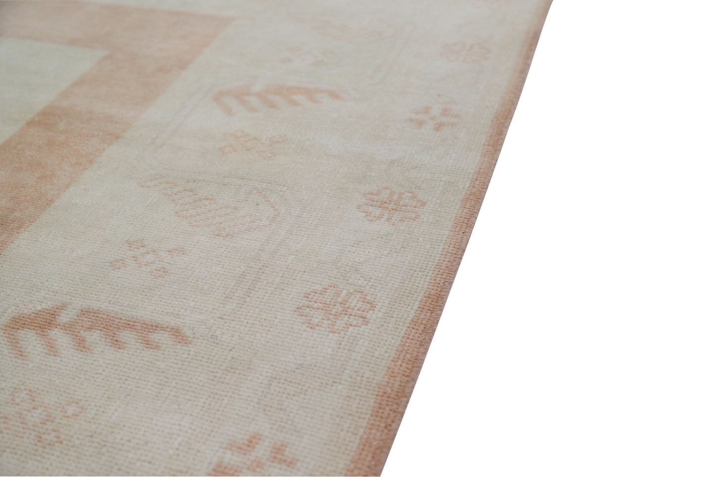 5x8 Vintage Beige Floral Rug, Handmade Area Wool Carpet Rug, One of a kind rug , Anatolia Rug, Bedroom ,Office, Rug,7084