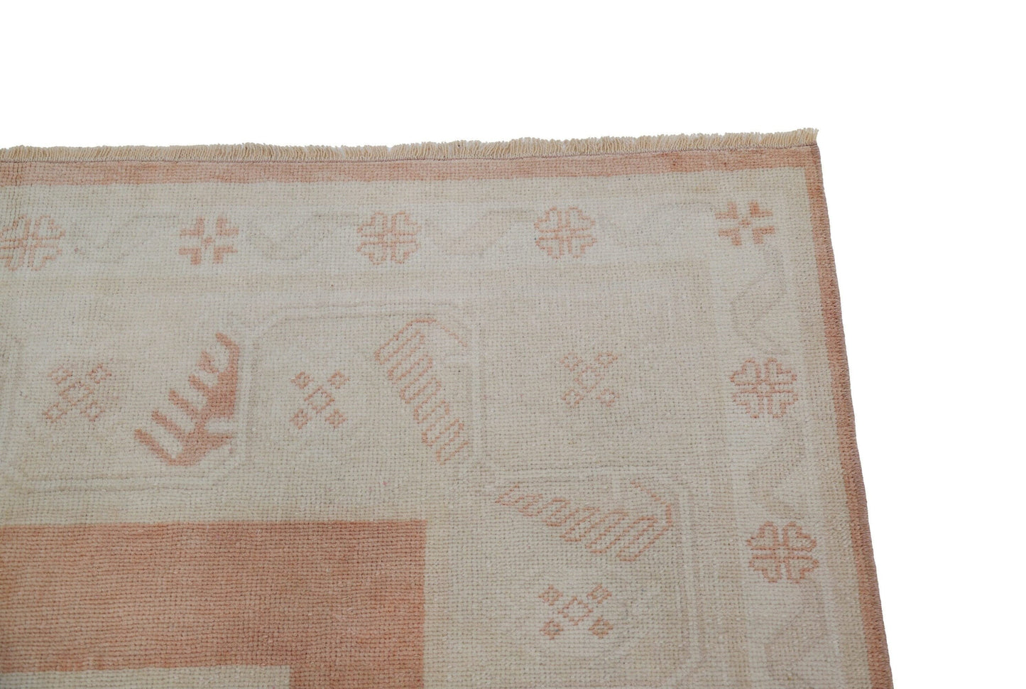 5x8 Vintage Beige Floral Rug, Handmade Area Wool Carpet Rug, One of a kind rug , Anatolia Rug, Bedroom ,Office, Rug,7084