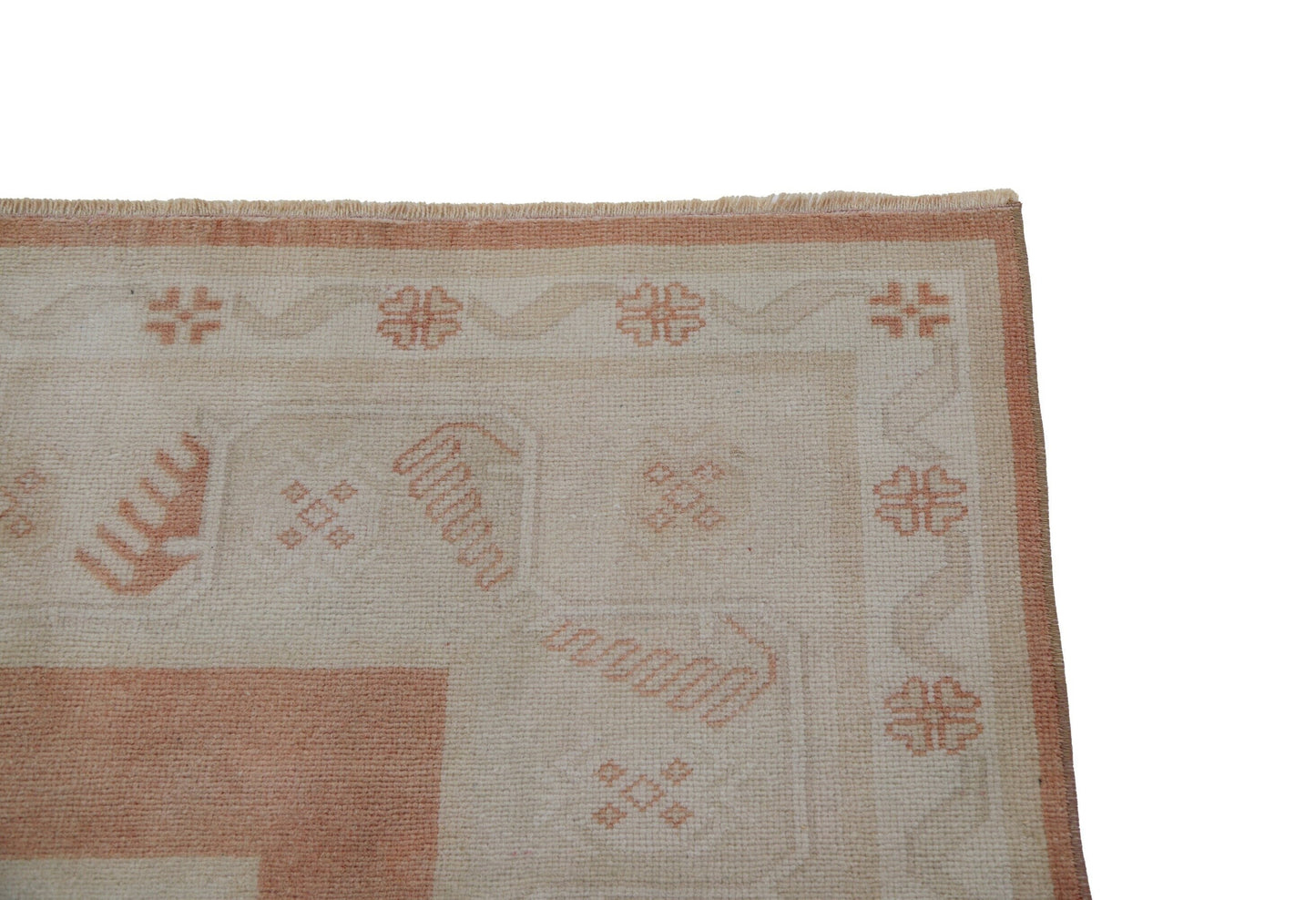 5x8 Vintage Beige Floral Rug, Handmade Area Wool Carpet Rug, One of a kind rug , Anatolia Rug, Bedroom ,Office, Rug,7084