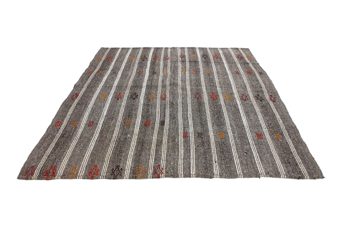 Turkish Kilim Rug, Vintage Rug Kilim, Handmade Kilim Rug, Modern Rug, Contemporary, Bedroom Rug, Goat Hair Kilim Rug,925