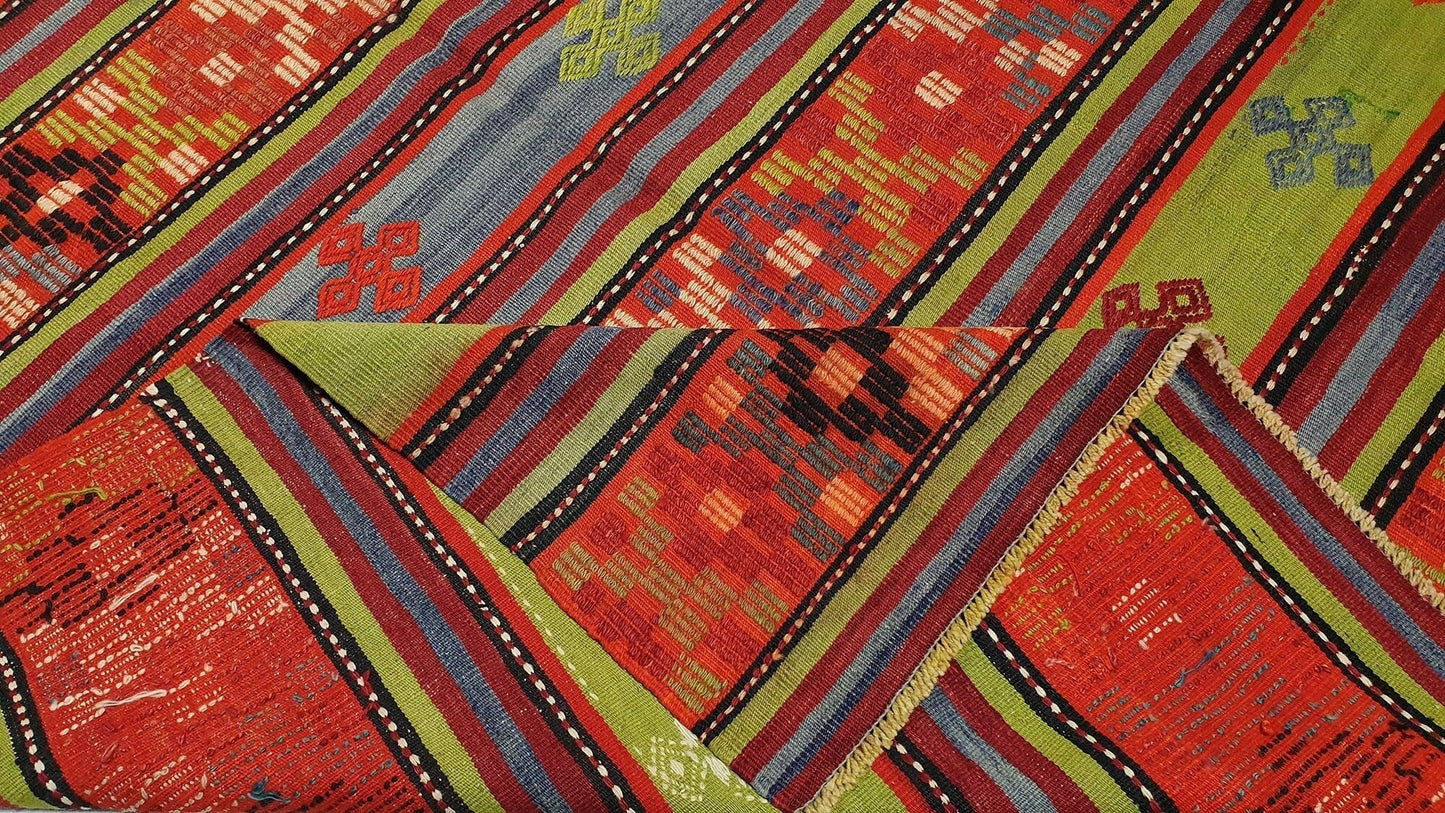 Bohemian Orient Kilim rug ,Anatolia Turkish Kilim rug, Vintage Kilim rug 6x8, Unique rug ,Living room rug, Ethnic rug ,Turkey rug, 543