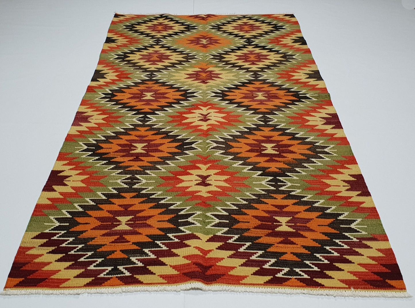Kilim rug, Vintage Kilim rug, Turkish Kilim rug, Boho Kilim rug, Handmade rug, Wool rug, Oriental rug, Area rug, Living room rug,2851