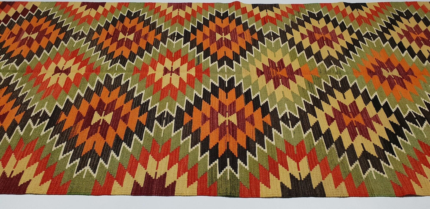 Kilim rug, Vintage Kilim rug, Turkish Kilim rug, Boho Kilim rug, Handmade rug, Wool rug, Oriental rug, Area rug, Living room rug,2851