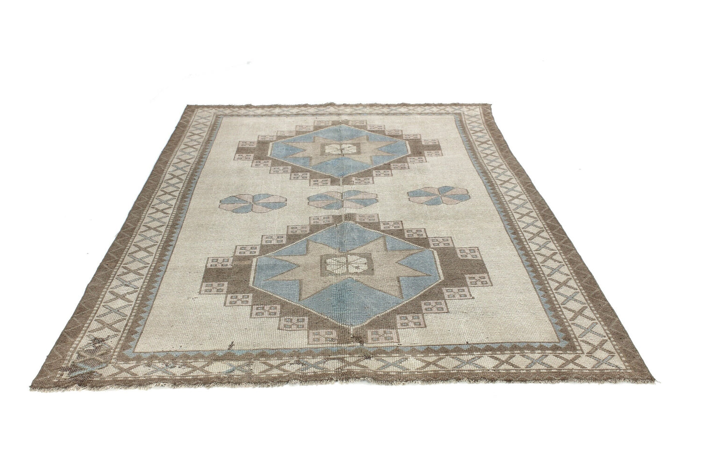 6x8 Faded Turkish Oushak Vintage rug, Area Modern Carpet rug, Anatolia rug, Handmade rug, Rug 6x8, Turkey rug, Unique rug,5907