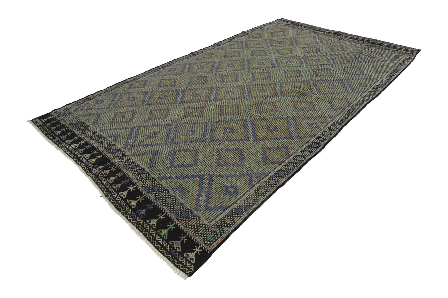 7x11 Bohemian Kilim rug ,Handmade Geometric Kilim rug ,Area Eclectic Kilim rug , One of a kind, Home decor, Decorative, Kilim, Rug, 8169