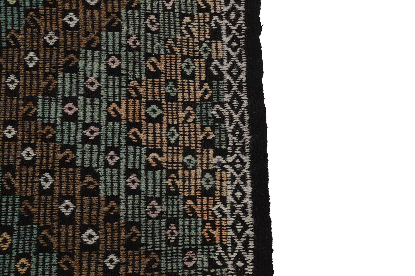 7x10 Handmade Kilim Vintage Area Primitive Unique Old Antique Turkish Kilim rug , 8191