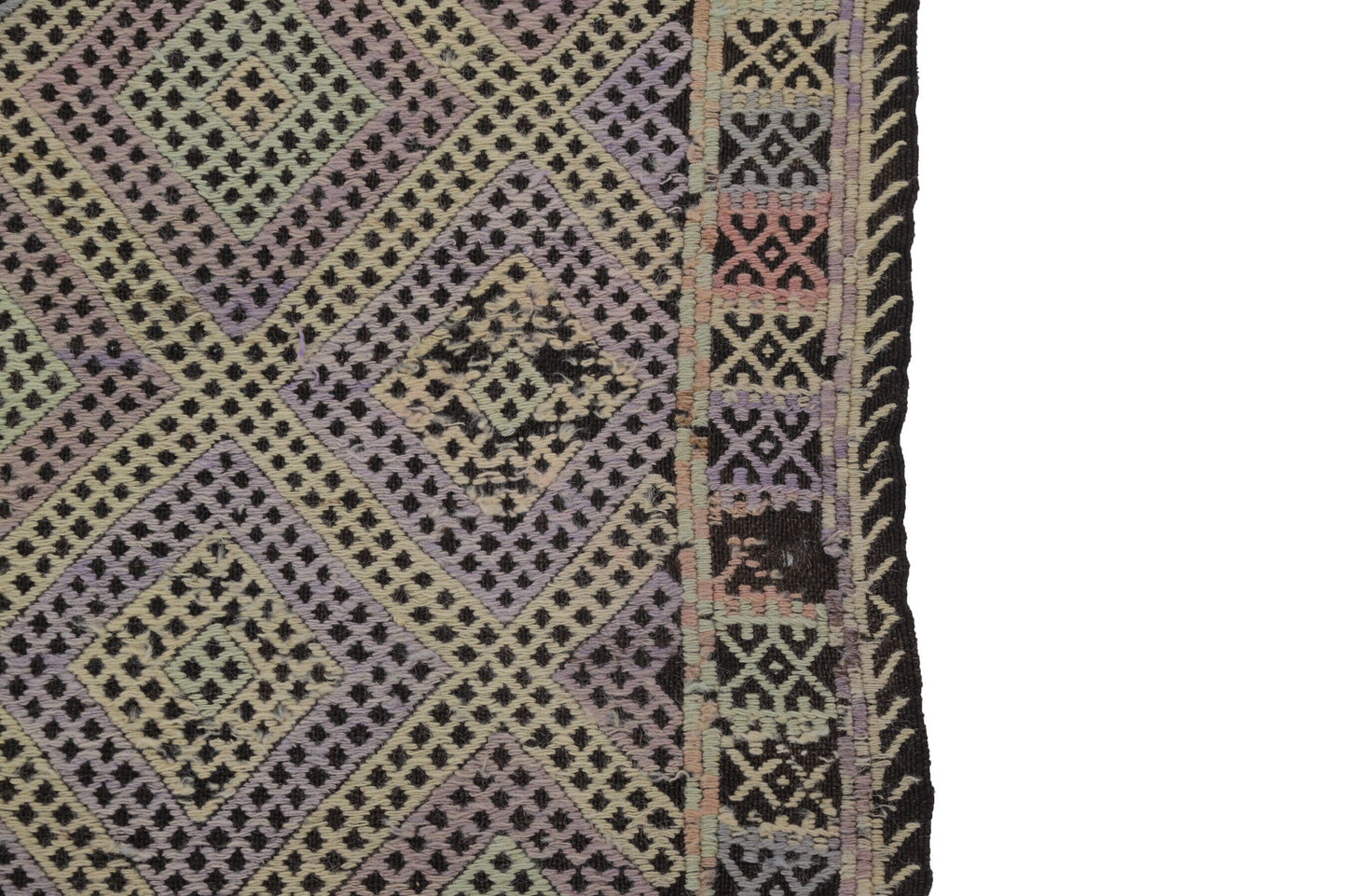 5x7 Area Muted Kilim rug, Fine Handmade Pastel Kilim rug ,Turkish Vintage Kilim rug, Office rug, Bedroom rug, Flat weave ,8215