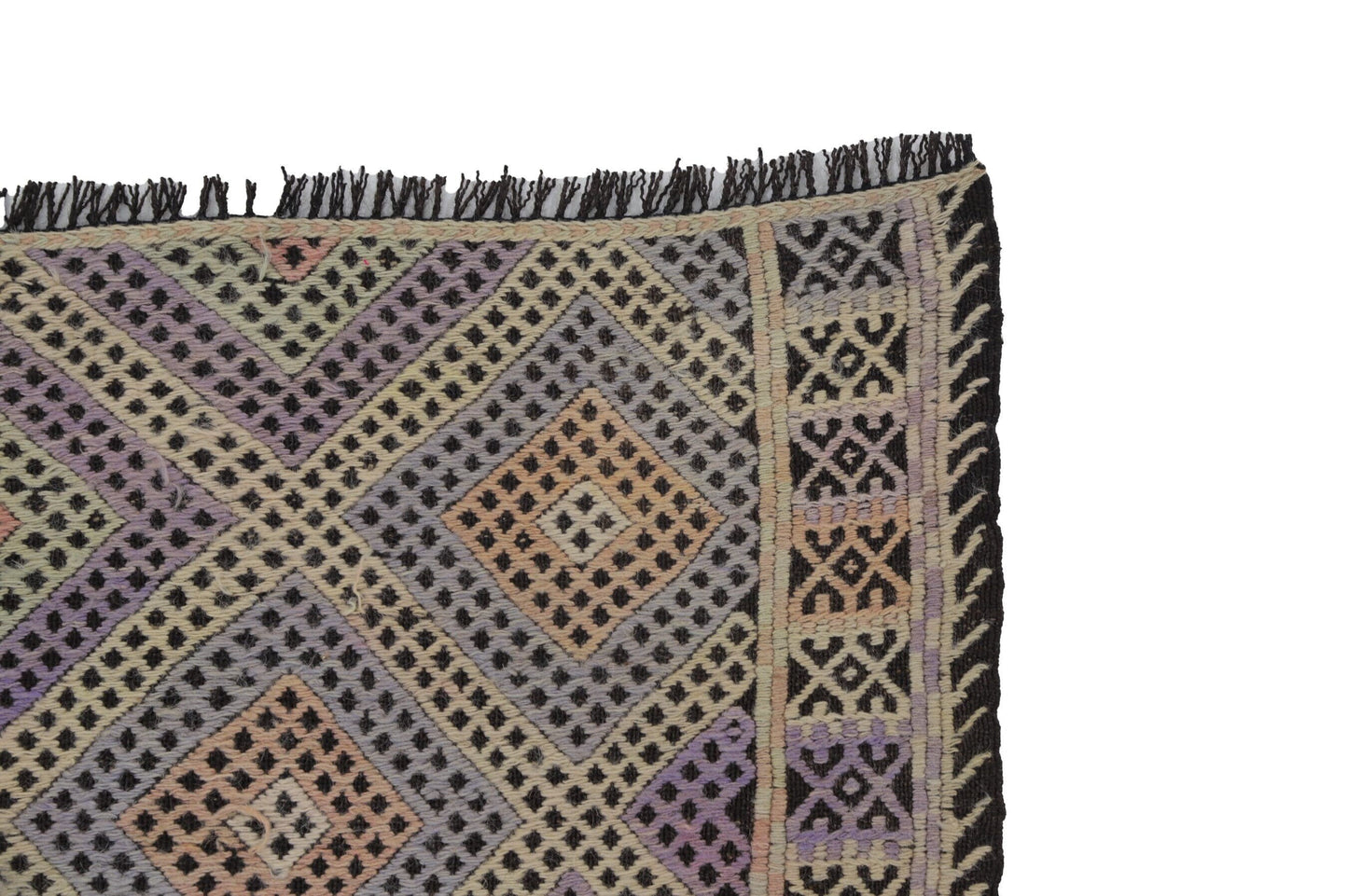 5x7 Area Muted Kilim rug, Fine Handmade Pastel Kilim rug ,Turkish Vintage Kilim rug, Office rug, Bedroom rug, Flat weave ,8215