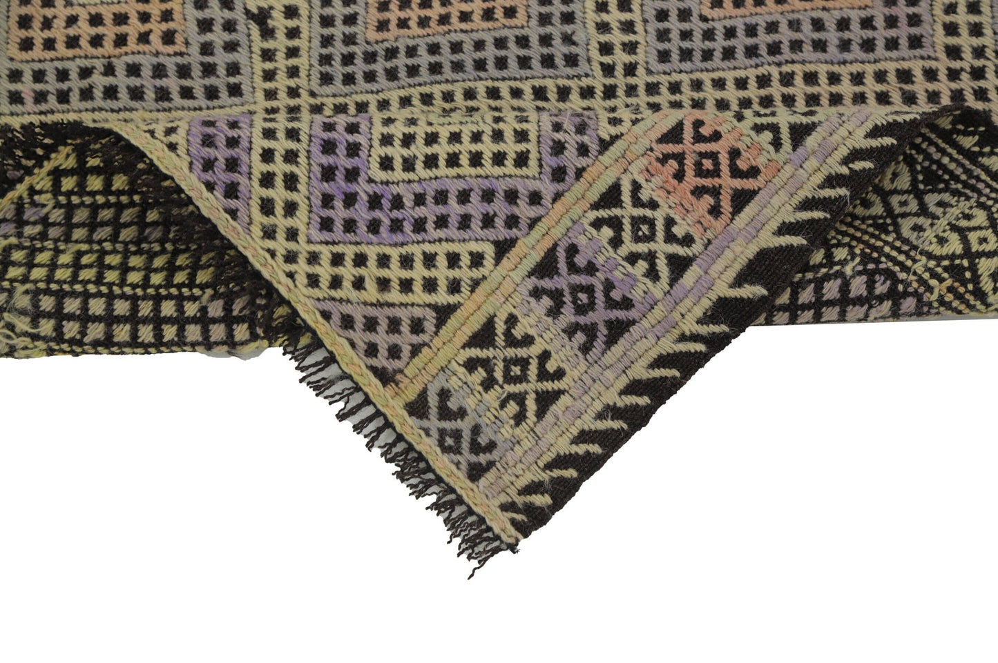 5x7 Area Muted Kilim rug, Fine Handmade Pastel Kilim rug ,Turkish Vintage Kilim rug, Office rug, Bedroom rug, Flat weave ,8215