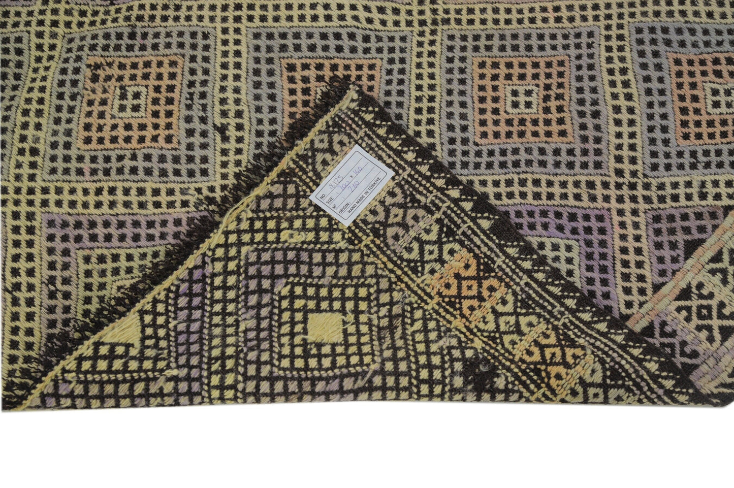 5x7 Area Muted Kilim rug, Fine Handmade Pastel Kilim rug ,Turkish Vintage Kilim rug, Office rug, Bedroom rug, Flat weave ,8215