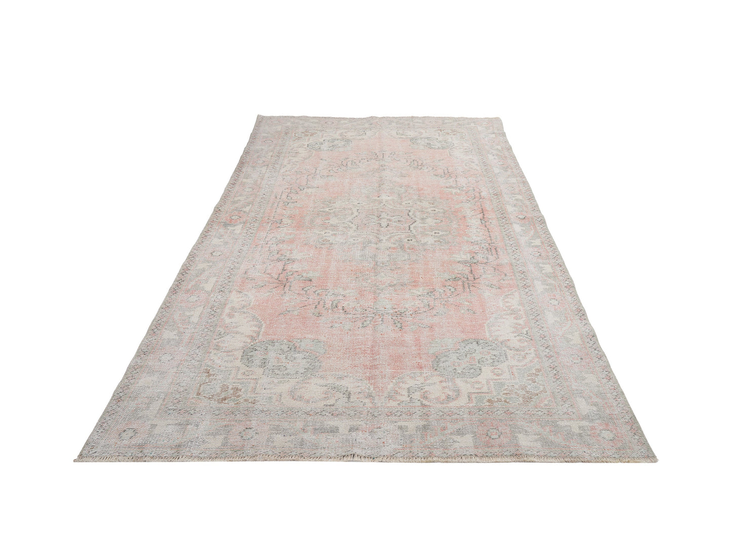 Vintage Handmade Rug, Turkish Area Rug, Oushak Antique Rug, Turkey Rug, Bedroom Rug, Bohemian Rug, Anatolia Rug, Carpet Rug, Rug 6x10, 12636