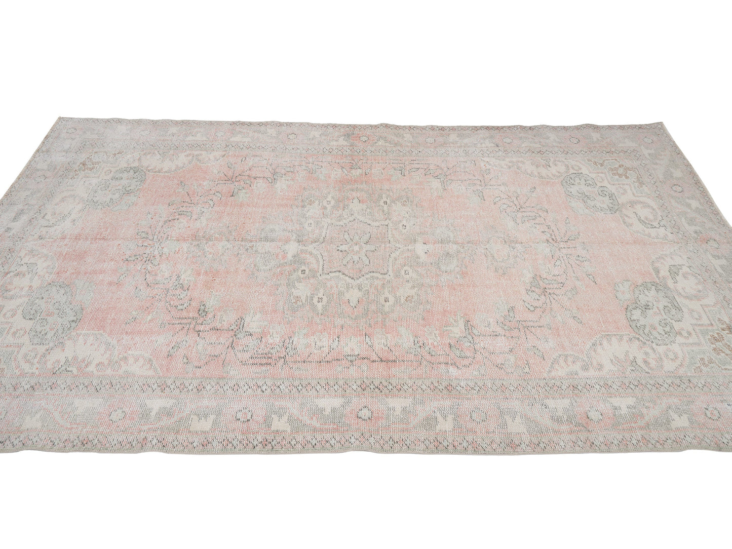 Vintage Handmade Rug, Turkish Area Rug, Oushak Antique Rug, Turkey Rug, Bedroom Rug, Bohemian Rug, Anatolia Rug, Carpet Rug, Rug 6x10, 12636
