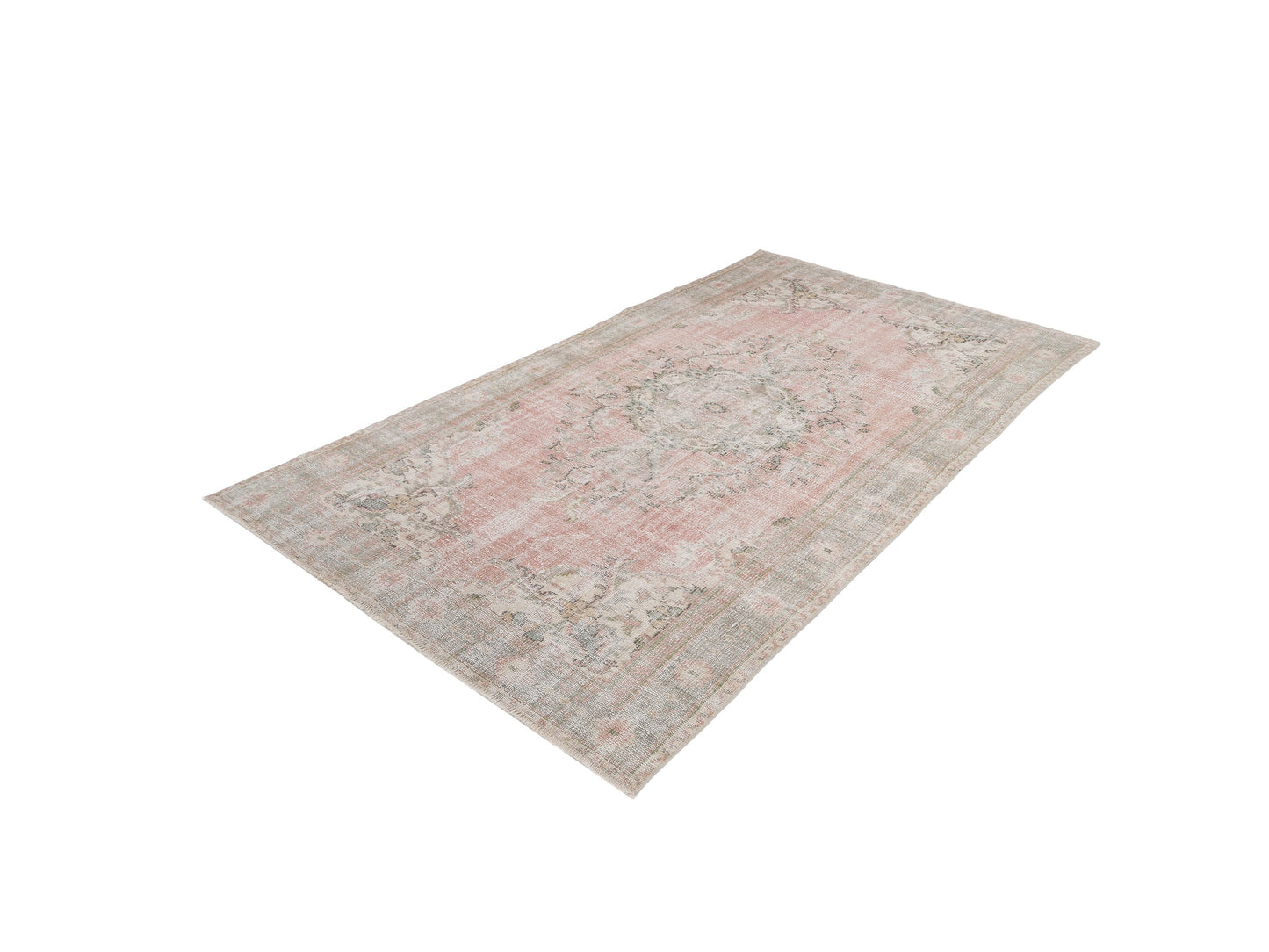 Turkish Vintage Rug, Handmade Area Rug, Oushak Antique Rug, Neutral Rug, Bedroom Rug, Bohemian Rug, Anatolia Rug, Turkey Rug, Rug 5x9, 12635