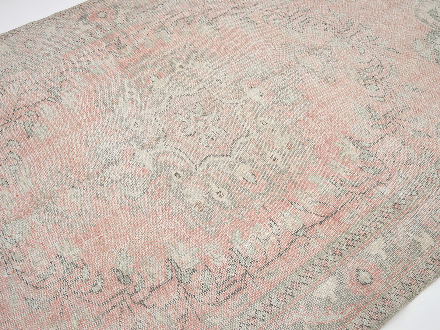 Vintage Handmade Rug, Turkish Area Rug, Oushak Antique Rug, Turkey Rug, Bedroom Rug, Bohemian Rug, Anatolia Rug, Carpet Rug, Rug 6x10, 12636
