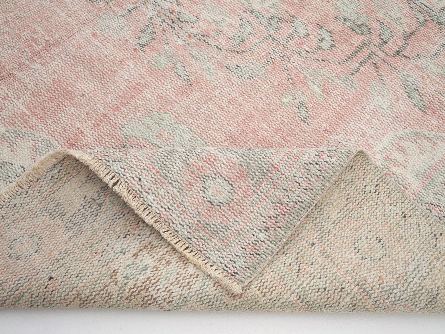 Vintage Handmade Rug, Turkish Area Rug, Oushak Antique Rug, Turkey Rug, Bedroom Rug, Bohemian Rug, Anatolia Rug, Carpet Rug, Rug 6x10, 12636